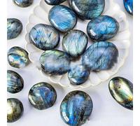 Jonikuper Feldspath Light Palm Stone for Feng Shui and Meditation - Natural for Crystal for Positive Energy and Spiritual Growth - Handmade Stone Decor for