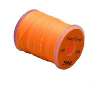 Jonikuper Fil fluorescent 200D pour pêche à la mouche - Matériau en nylon avec bobine de 91,4 m pour leurres de pêche au bar et au brochet (orange)