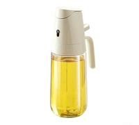 Jonikuper Flacon pulvérisateur d'huile en verre 3000 ml et 500 ml Distributeur de cuisine avec atomisation grand angle de 65°, bec anti-goutte, couvercle à gravité pour salades, grillades, préparation