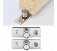 Jonikuper Guide de sol en acier inoxydable pour portes coulissantes et en bois, rail inférieur à rouleau plat, fonctionnement silencieux, facile à installer, 4,8 x