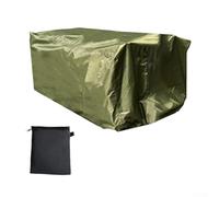 Jonikuper Housse imperméable pour chariot de jardin pliable - Tissu Oxford 210D avec protection UV, ourlet élastique et cordon de serrage pour un ajustement sûr - Noir (vert kaki)