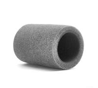 Jonikuper Housses de microphone en mousse pour microphones sans fil, bruit du vent et suppression du son plosif, confortables pour un son optimal, ne se déforme pas (gris)