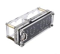 Jonikuper IN-12 Nixie Horloge numérique à tube avec affichage de la lumière 225 couleurs pour et la date, kit de développement compatible, DC 5 V, construction acrylique, mémoire hors tension (sans