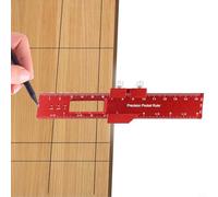 Jonikuper Jauge à tracer en alliage d'aluminium avec double échelle métrique/impériale, règle de 160 mm/200 mm/300 mm pour un marquage précis et une disposition dans les projets de menuiserie et de