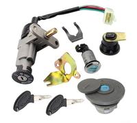 Jonikuper Jeu de clés de verrouillage de commutateur d'allumage pour scooter B08 B09 Moto Moto Remplacement complet de serrure de voiture, matériau en alliage de zinc, pour une installation facile