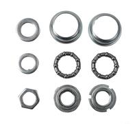 Jonikuper Jeu de roulements de pédalier pour VTT avec grande coque, compatible avec manivelles 1 pièce et 3 pièces, tasses de cadre en acier et roulements à cage de 5/16"