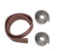 Jonikuper Joint de porte pour usage domestique - Résistant aux intempéries et à la poussière - Avec feutre et PVC - Bande insonorisée pour les espaces interstices, longueur réglable de 90 cm