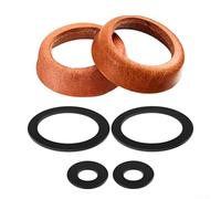 Jonikuper Kit de joint de pompe de puits de jardin en cuir avec joints de piston en cuir de vache et anneaux d'étanchéité en gel de silice pour pompe à eau manuelle modèle 75, 20 mm de hauteur (marron