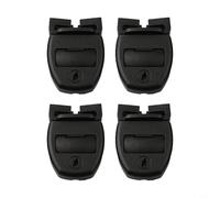 Jonikuper Kit de réparation de clips de couverture de spa, 4 loquets, 4 clés, 8 vis pour sangles de couverture de spa, accessoires en plastique noir compatibles avec et couvertures de piscine
