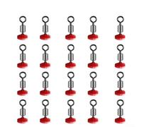 Jonikuper Lot de 10/20 grands livres de pêche avec perles coulissantes et émerillons pour poulie à clip, perles lumineuses rotatives à 360°, 5 x 8 mm/8 x 12 mm, 10/20 pièces (20 pièces, 3 x 4 mm)