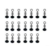 Jonikuper Lot de 10/20 grands livres de pêche avec perles coulissantes et émerillons pour poulie à clip, perles lumineuses rotatives à 360°, 5 x 8 mm/8 x 12 mm, 10/20 pièces (20 pièces, 4 x 5 mm)