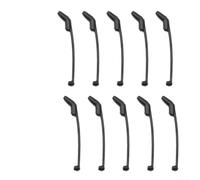 Jonikuper Lot de 10 aligneurs D-Rig pour pêche à la carpe, manchons anti-hameçons en caoutchouc noir, tailles 26 mm/32 mm/36 mm, compatibles avec les bas de ligne Ronnie et les bas de ligne à cheveux