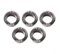 Jonikuper Lot de 10 boulons de pédalier de montagne pour vélo en acier inoxydable simples, doubles, triple vis pour pédalier compatible avec manivelle (10 disques simples)