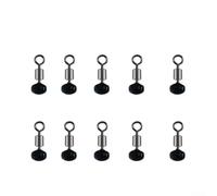 Jonikuper Lot de 10 grands livres de pêche avec perles coulissantes et émerillons pour poulie à clip, perles lumineuses rotatives à 360°, 5 x 8 mm/8 x 12 mm, 10/20 pièces (10 pièces, 4 x 5 mm)