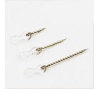 Jonikuper Lot de 12 pointes d'appât en acier inoxydable avec anneaux en silicone pour pêche à la carpe, épingles à double barbelé pour accessoires de pêche Ronnie Hair Rig (7 mm)