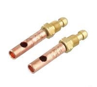Jonikuper Lot de 2 adaptateurs de connecteur pour torche de soudage TIG WP18 pour torche de soudage TIG, matériau en cuivre avec diamètre extérieur de 8 mm et taille de filetage 3/8-24UNF (SKU)