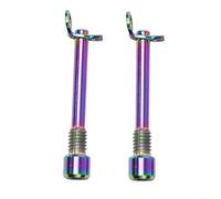 Jonikuper Lot de 2 boulons de plaquette de frein en alliage avec circlip pour étrier à disque hydraulique, fixation filetée de 12 mm, goupille de verrouillage légère pour composants de cyclisme