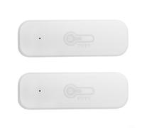 Jonikuper Lot de 2 détecteurs de température et d'humidité sans fil avec contrôle intelligent par application intelligente - Fonctionne avec piles AAA