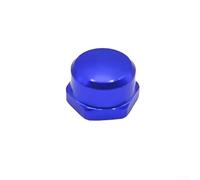 Jonikuper Lot de 2 écrous de broche en alliage d'aluminium pour Snap M7, jeu de vis modifié de 7 x 4 mm pour la réparation de moulinet de pêche, écrous gauche et droite inclus (bleu) (main gauche)