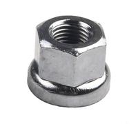 Jonikuper Lot de 2 écrous d'essieu M9/M10 en acier inoxydable pour moyeux avant et arrière, écrous de piste antidérapants compatibles avec les cadres Dead-Fly (M10)