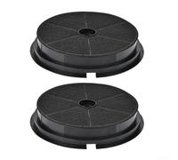 Jonikuper Lot de 2 filtres à charbon actif pour hotte de cuisine, compatibles avec les systèmes de ventilation de 230 x 20 mm et 195 x 35 mm, filtres de rechange pour zones de cuisson (230 x 20 mm)
