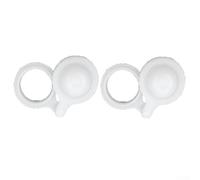 Jonikuper Lot de 2 liaisons d'essuie-glace pour Land For Cruiser Série 60 (FJ60, FJ62, HJ60, HJ61) - Bague en plastique de rechange, 23 x 31,8 mm, blanc