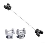 Jonikuper Lot de 2 mandrins de scie à chantourner pour support de lame de fil métallique - 2 x 2 cm - Outil de modélisation compatible avec les scies à chantourner