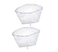 Jonikuper Lot de 2 sacs filtrants pour piscine avec design à 11 trous, compatible série J, modèles de collection, système de récupération de débris en maille blanche