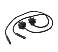 Jonikuper Lot de 2 sangles de rechange pour étagère de colis R50 R52 R53 R56 R60 R61 avec longueur réglable et extrémités à billes en ABS noir