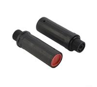 Jonikuper Lot de 2 tiges d'aération de 15,5 mm avec capuchon d'huile pour la plupart des compresseurs d'air de type piston - Compresseur d'air en plastique noir