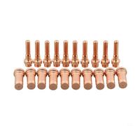 Jonikuper Lot de 20 torches plasma CP-90 électrode C1368 et pointe C1848 1,2 mm 50-70 A compatible avec les coupe-plasma Cebora CP90/CP91 (SKU)