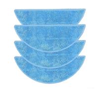 Jonikuper Lot de 4 chiffons de nettoyage compatibles avec aspirateur robot SilverCrest 3000A - Lingettes de rechange en microfibre pour un nettoyage efficace du sol et un nettoyage du sol