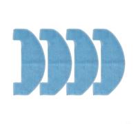 Jonikuper Lot de 4 chiffons de nettoyage en microfibre pour aspirateur robot Mova E10, bleu