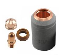 Jonikuper Lot de 4 consommables pour torche plasma A141, électrode de coupe, embout de buse, bouclier, anneau tourbillonnant, pour équipement de soudage, accessoires de plusieurs tailles (1,4 mm)