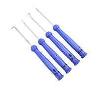Jonikuper Lot de 4 crochets de joint d'huile compatibles avec la réparation automobile, acier inoxydable O-compatible avec extracteur de bague et de joint avec poignée antidérapante, 16,5 cm et