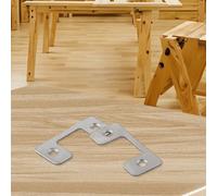 Jonikuper Lot de 4 ou 10 gâches réglables compatibles avec les portes extérieures résidentielles en acier inoxydable avec vis, 57 x 25,6 mm, lot de 4 ou 10