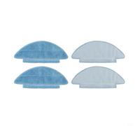 Jonikuper Lot de 4 serpillères de rechange pour MEDION X20 SW+ MD 11415 et X21 SW+ MD 11500, tampons de nettoyage en microfibre, lot de 4 têtes de balai bleues pour aspirateur