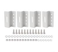 Jonikuper Lot de 4 supports Z en aluminium pour panneaux solaires avec vis et écrous, supports de montage pour panneau solaire pour utilisation en bateau, matériel de montage léger et résistant à la