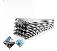 Jonikuper Lot de 50 tiges de soudure en aluminium pour fil de brasage en alliage d'aluminium de 1,6 mm de diamètre x 25 cm de long - Pas de flux nécessaire (SKU)