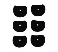 Jonikuper Lot de 6 filtres à charbon actif pour sèche-cheveux Flying Pig Pro - Filtre à air de rechange compatible avec le modèle Flying - Noir