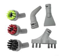 Jonikuper Lot de 6 pièces de rechange pour nettoyeur vapeur 39N7A 39N7V 39N7H 2994B, 3 brosses rigides à code couleur, brosse à fente murale et 2 outils multifonctions