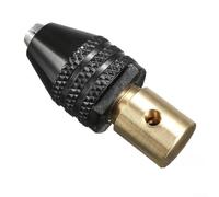 Jonikuper Mini mandrin pour arbre de moteur électrique - Plage de serrage de 0,3 à 3,4 mm, pince de fixation en aluminium et laiton avec clé, compatible avec petite taille (3,175 mm)
