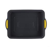 Jonikuper Moule à gâteau carré en silicone pour cuire sans effort des desserts comme des cheesecakes et des brownies (Gris Y)