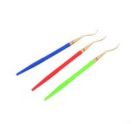 Jonikuper O-For Outil de retrait de bague pour plongée sous-marine, 3 pièces en laiton avec poignée en plastique, compatible avec les joints toriques de régulateur, ressorts, rondelles (couleurs