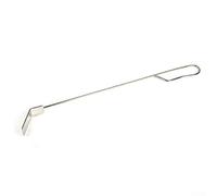 Jonikuper Outil de nettoyage robuste pour cendres de barbecue avec crochet de suspension pour barbecue Kamado Joe Classic Grill en acier inoxydable 45,7 cm