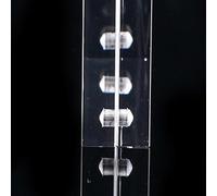 Jonikuper Petit cadre photo magnétique autoportant en acrylique poli transparent pour décoration d'intérieur, 5,5 x 8,2 cm à 10 x 15 cm, affichage transparent avec aimant puissant (10 x 15 cm)