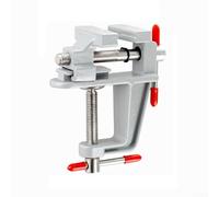 Jonikuper Petit étau universel pour petits travaux, artisanat, arts, finition de bijoux, outils de réparation de bricolage, alliage d'aluminium, ouverture de mâchoire de 30 à 50 mm (argenté)