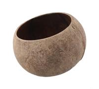 Jonikuper Petite bougie en forme de tasse en noix de coco pour aromathérapie, faite à la main à partir de vieilles coquilles de noix de coco naturelles, assiette ronde ou fruits secs, bougie de