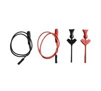 Jonikuper Pince à crochet multimètre avec prise banane de 2 mm et évaluation 30 VAC/60 VDC pour analyseurs logiques et tests électroniques (SKU)