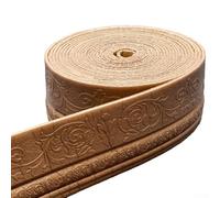 Jonikuper Plinthe murale décorative en mousse de coton pour rénovation de la maison, imperméable, pour bande de bord avec dos automatique, 10 m x 10 cm x 5 mm (cuivre)
